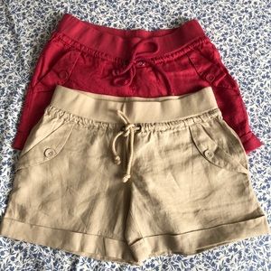 🚫SOLD🤗 Bundle of Linen Shorts